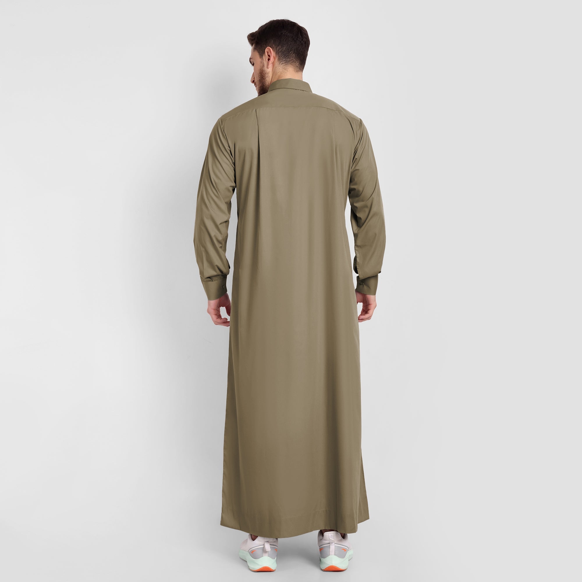 Elegant Tuxedo Collar Fit Style Thobe for Special Occasions