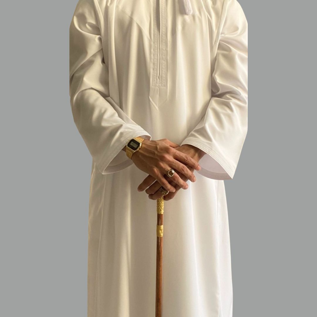 Ivory Crest Classic White Thobe